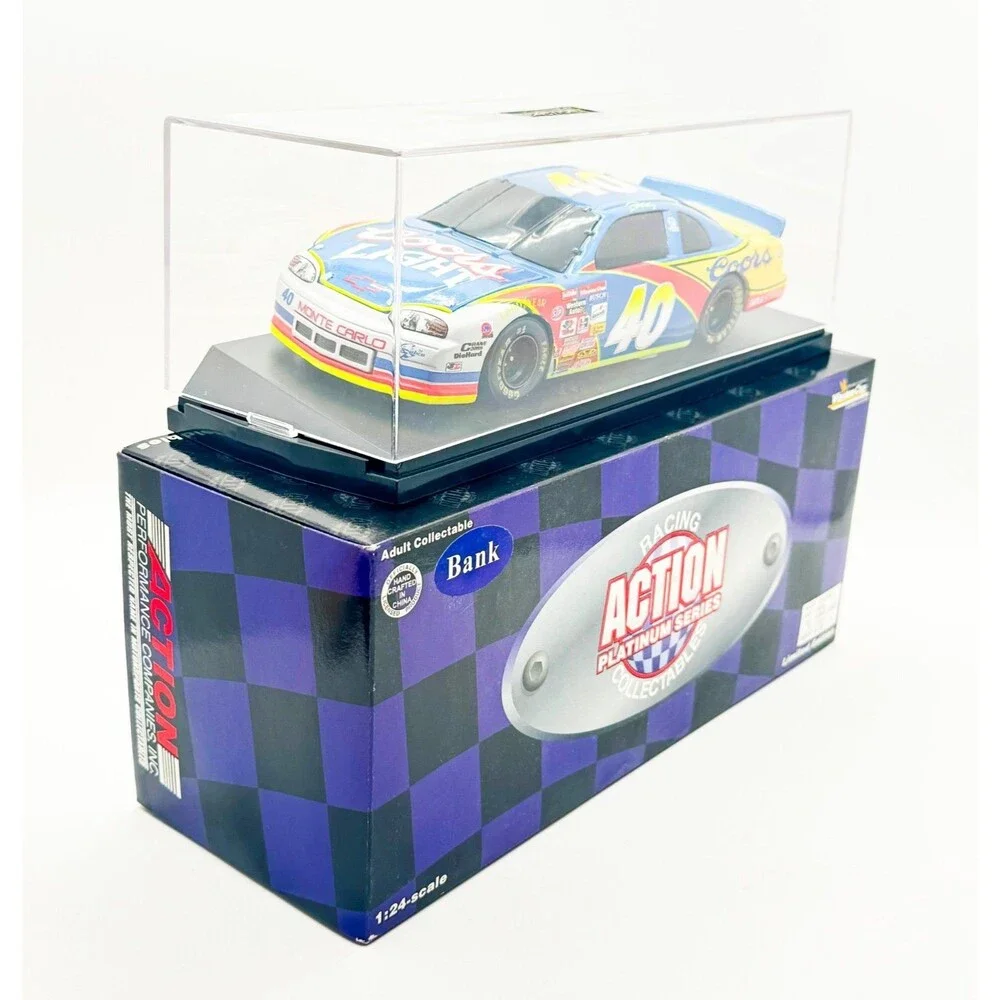 Robby Gordon #40 Coors  Light Chevy Monte Carlo Diecast Bank  1:24 Action  1997